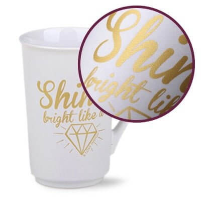 kalkomania ceramiczna nadruk zlotopodobny